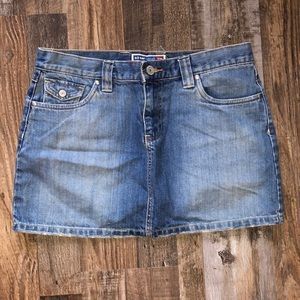 Old Navy Ultra Low Waist Jean Skirt